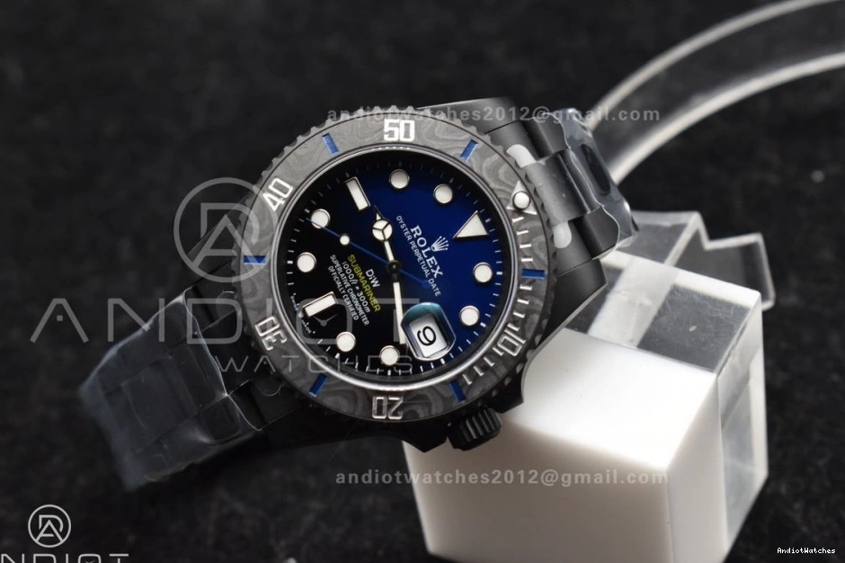 Submariner on DLC Black 1:1 Dial Lightweight DLC Edition Sandblasted Blue Best DIW Bracelet VS VSF 1157 0516